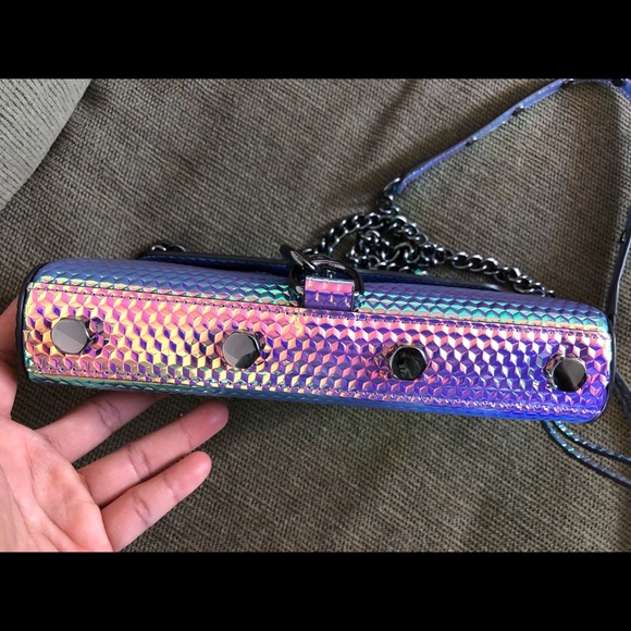 Rare NWOT Rebecca Minkoff Mac Hologram Iridescent - Picture 14 of 17